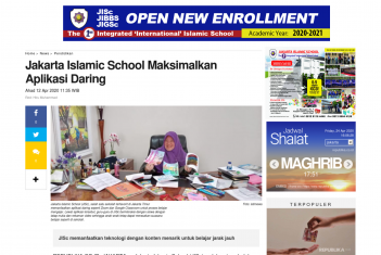 Jakarta Islamic School Maksimalkan Aplikasi Daring