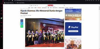 Liputan Media: Kiprah Alumnus JISc Mewarnai Dunia dengan Prestasi