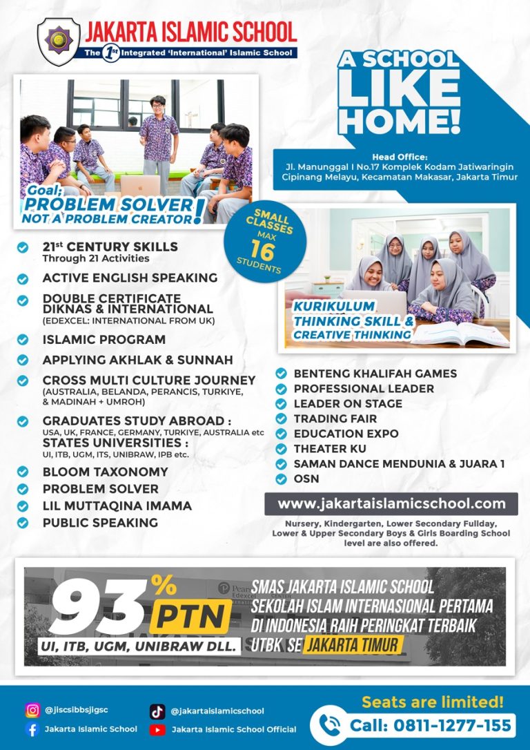 Jisc Depok Enrollment Jakarta Islamic School Official Website - Jakarta Islamic ...