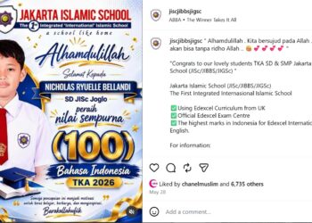 Selamat Kepada Siswa Siswi SD JISc Menyelesaikan TKA dan Mendapatkan Nilai Terbaik